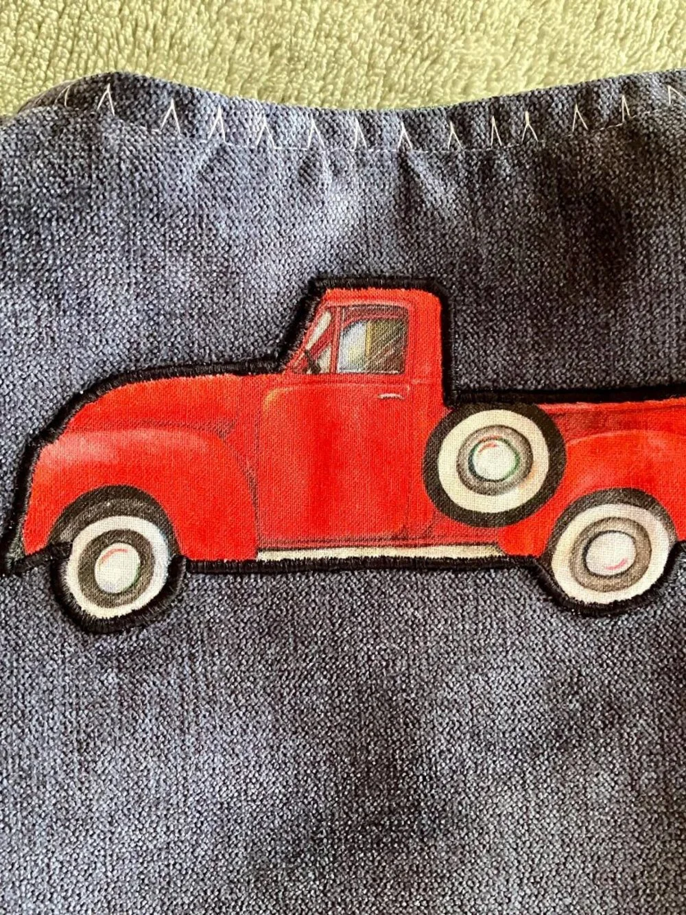 Handmade denim child's chaps & vest set